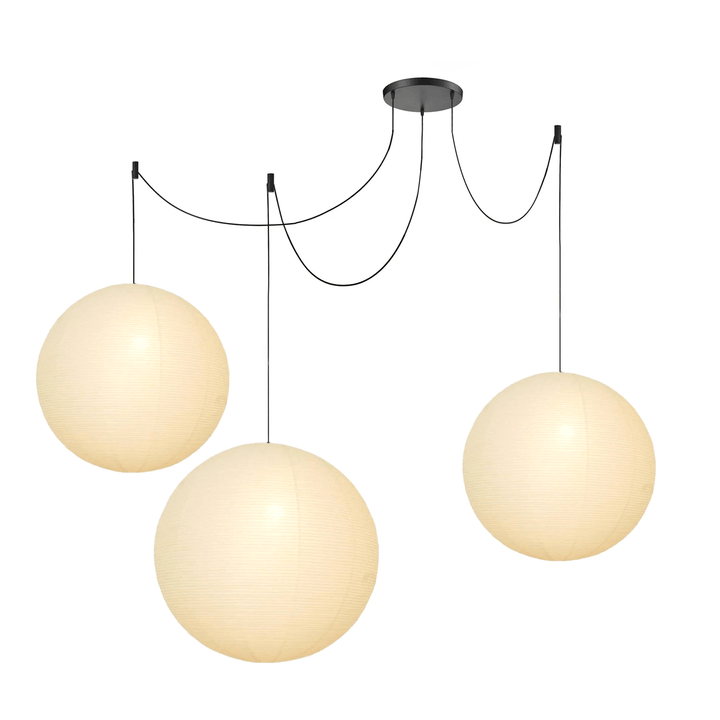 Lampa wisząca z papieru Washi - seria okrągła