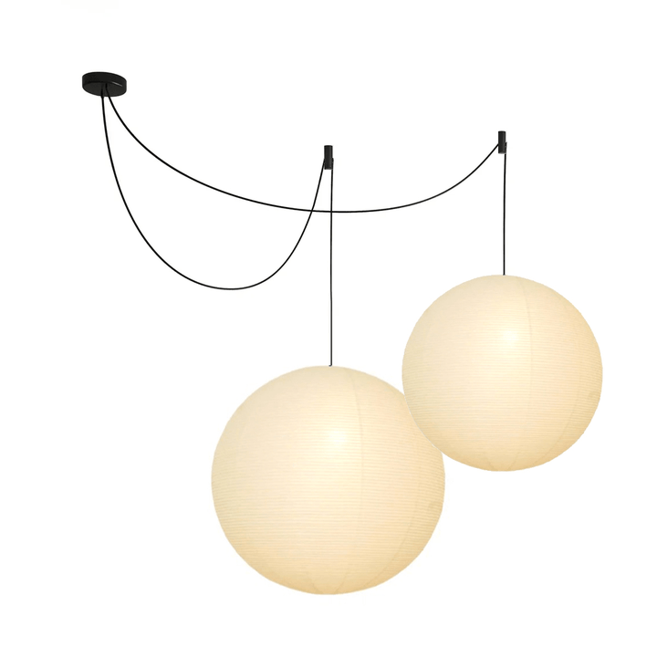 Lampa wisząca z papieru Washi - seria okrągła