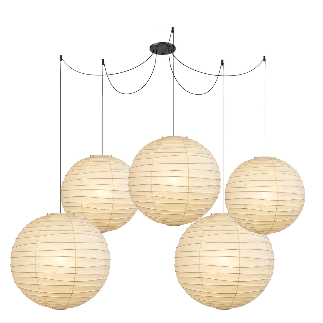 Lampa wisząca z papieru washi