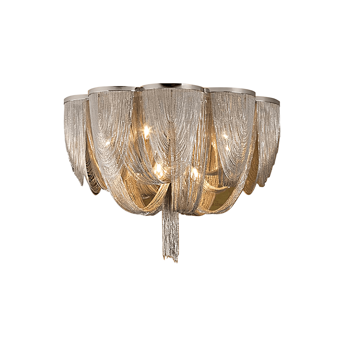 Lampa sufitowa z łańcuszkami
