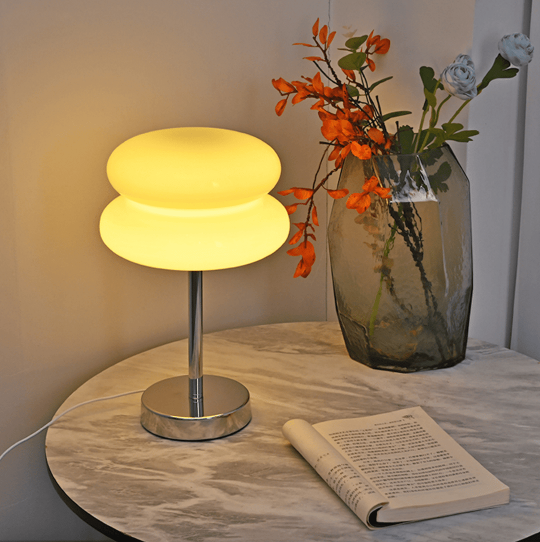 Lampa Stołowa Saturn Glide Szklana