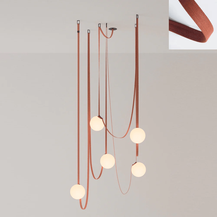 Wielokrotna Lampa Wisząca z Paskami