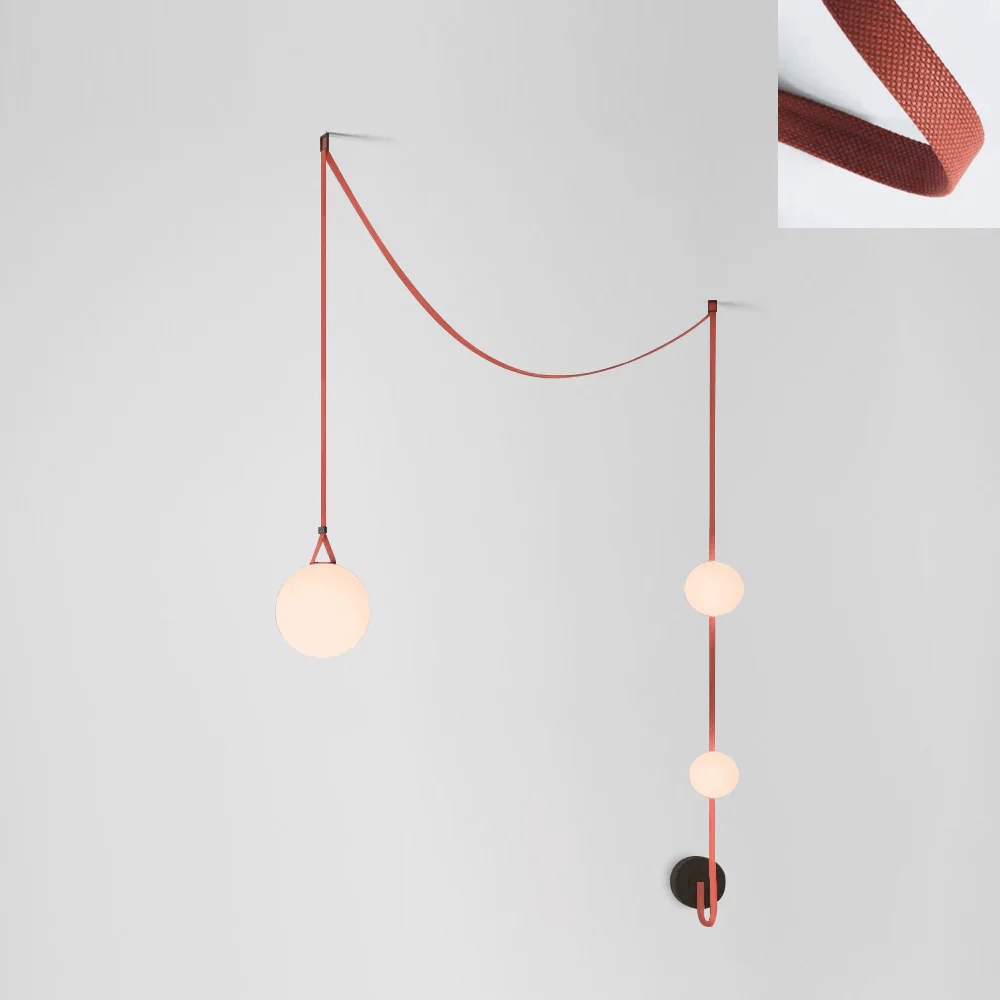 Wielokrotna Lampa Wisząca z Paskami