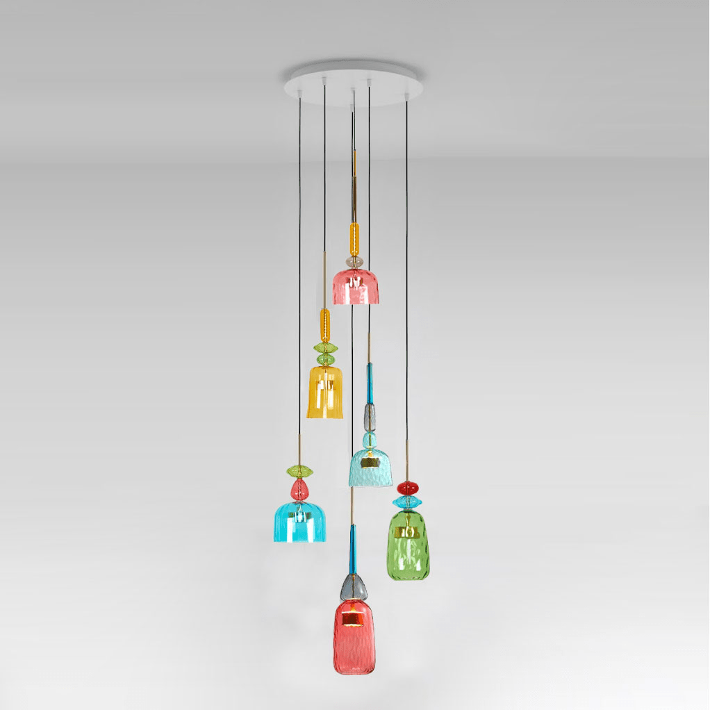 Kolorowa Lampa Wisząca z Cukierkami