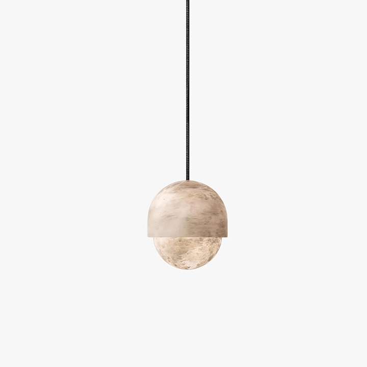 Lunar Dome Alabastrowa Lampa Wisząca