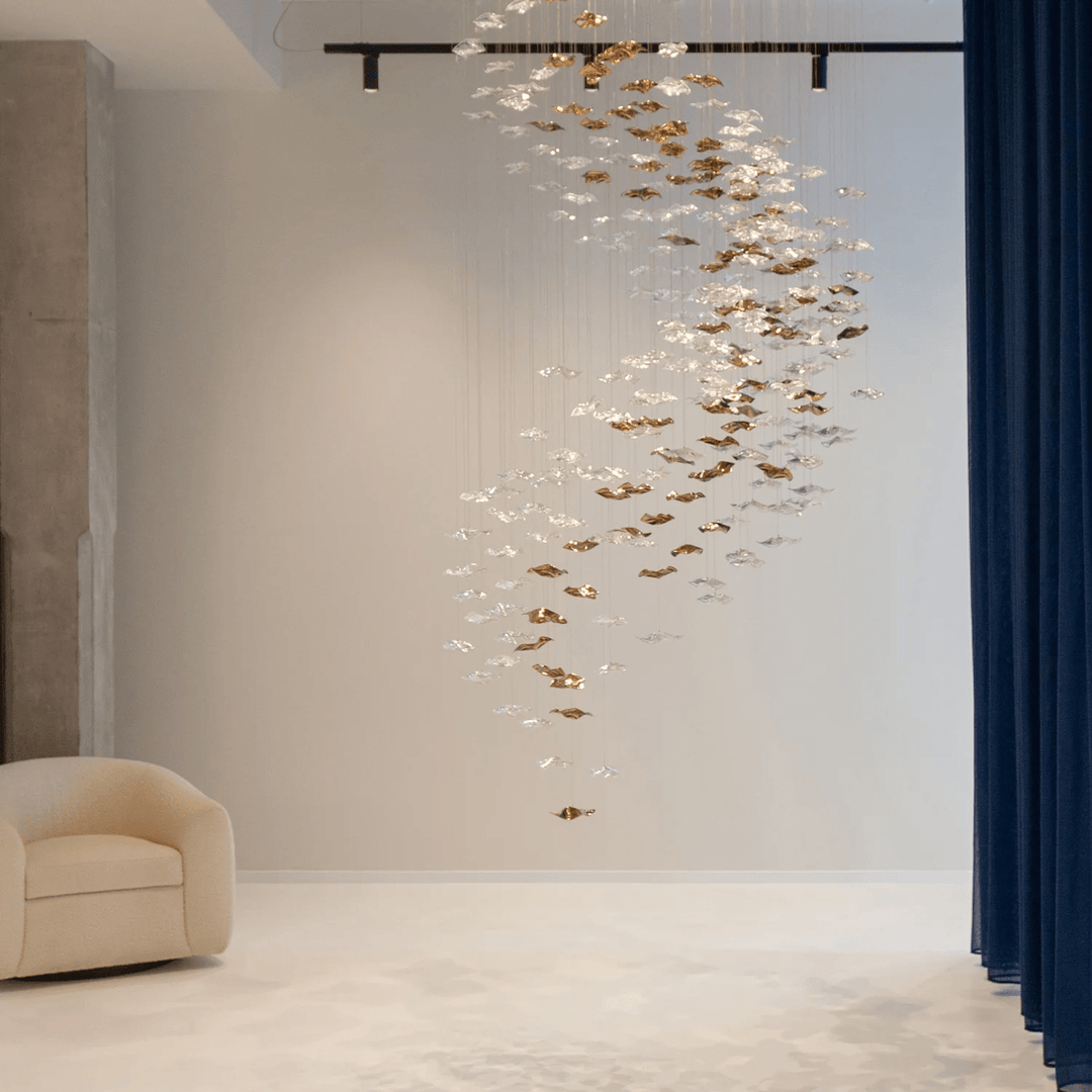 Lampa wisząca z szklanymi wisiorkami Tidal Art