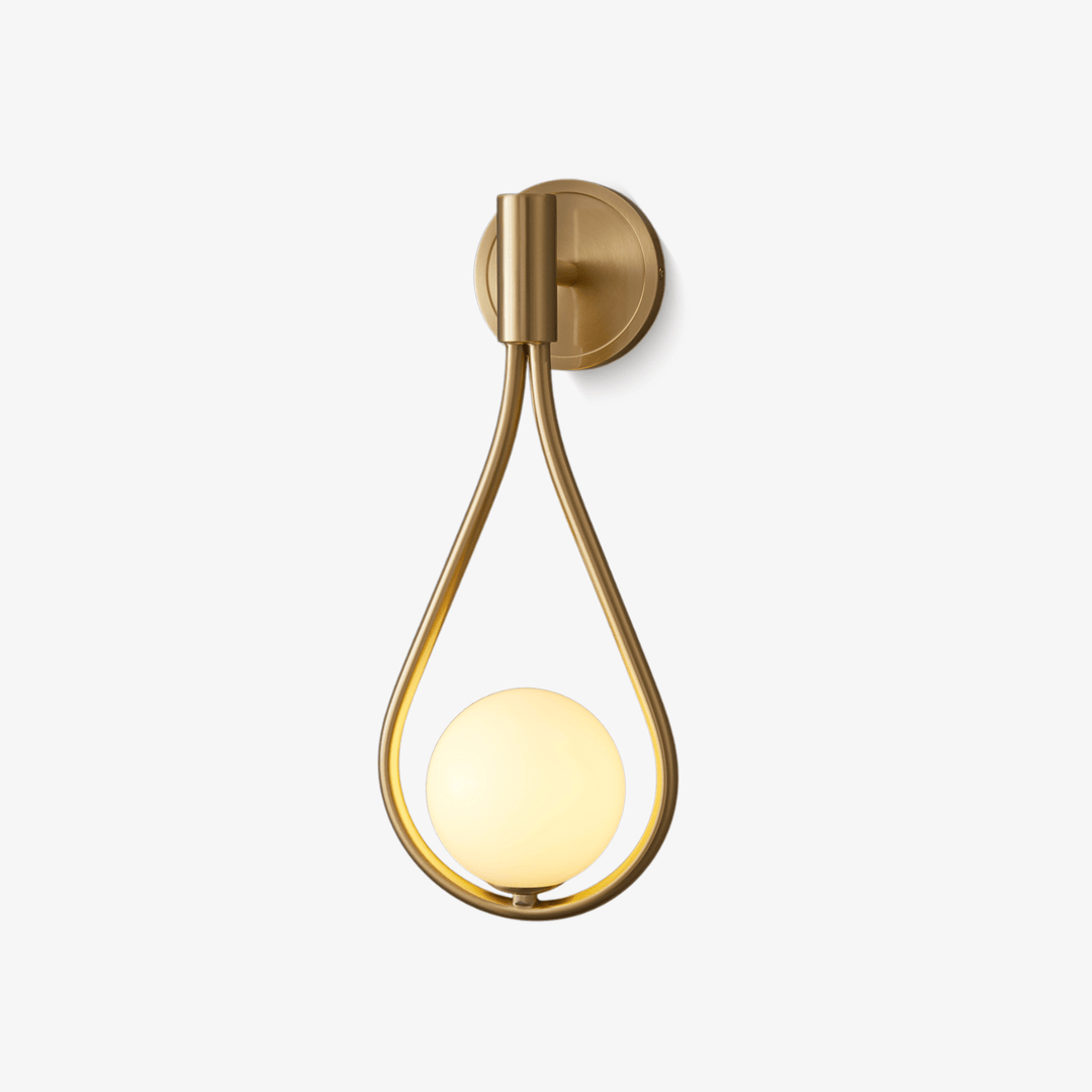 Lampa ścienna z mosiądzu