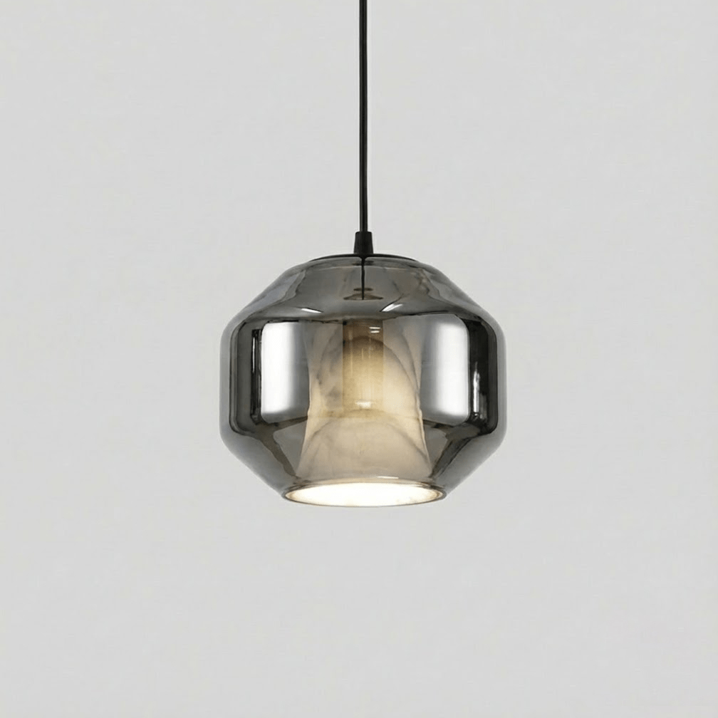 Lampa wisząca z alabastrowego szkła w cylindrze