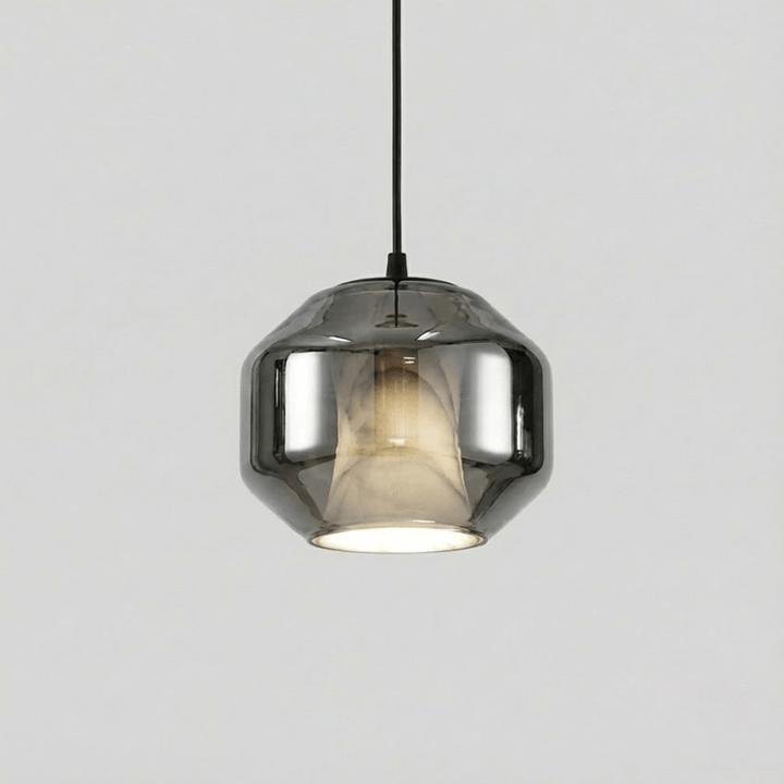 Lampa wisząca z alabastrowego szkła w cylindrze