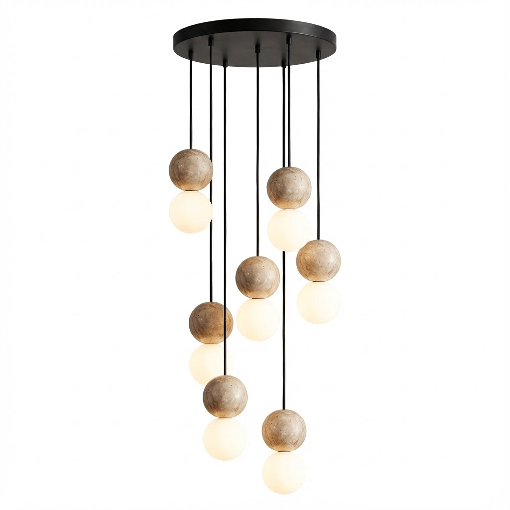 Lampa Wisząca Camille z Travertynu