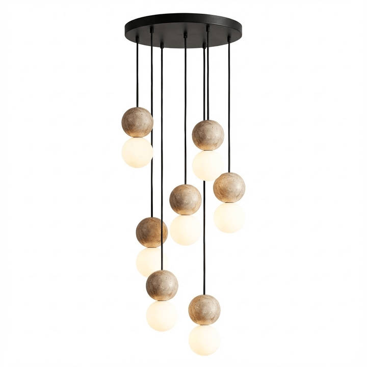 Lampa Wisząca Camille z Travertynu
