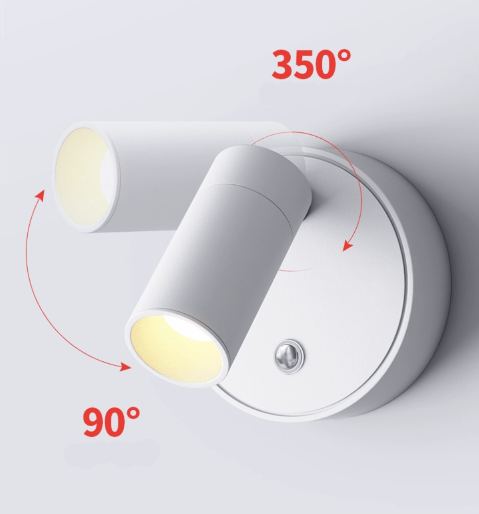 Luma Pivot Ładowana Lampa Ścienna