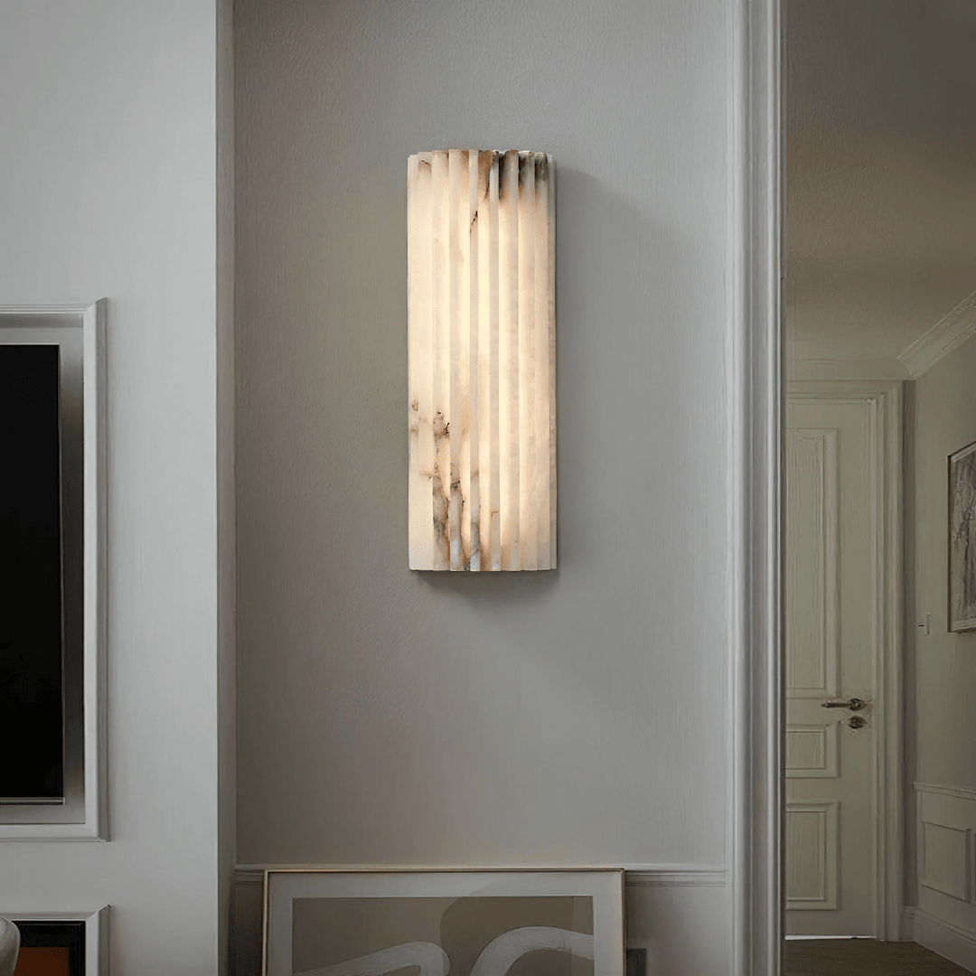 Alvia Alabastrowa Lampa Ścienna