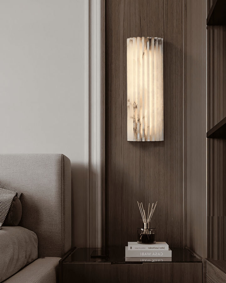 Alvia Alabastrowa Lampa Ścienna
