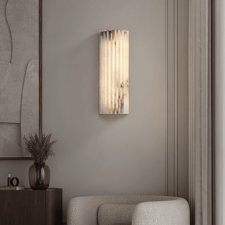 Alvia Alabastrowa Lampa Ścienna
