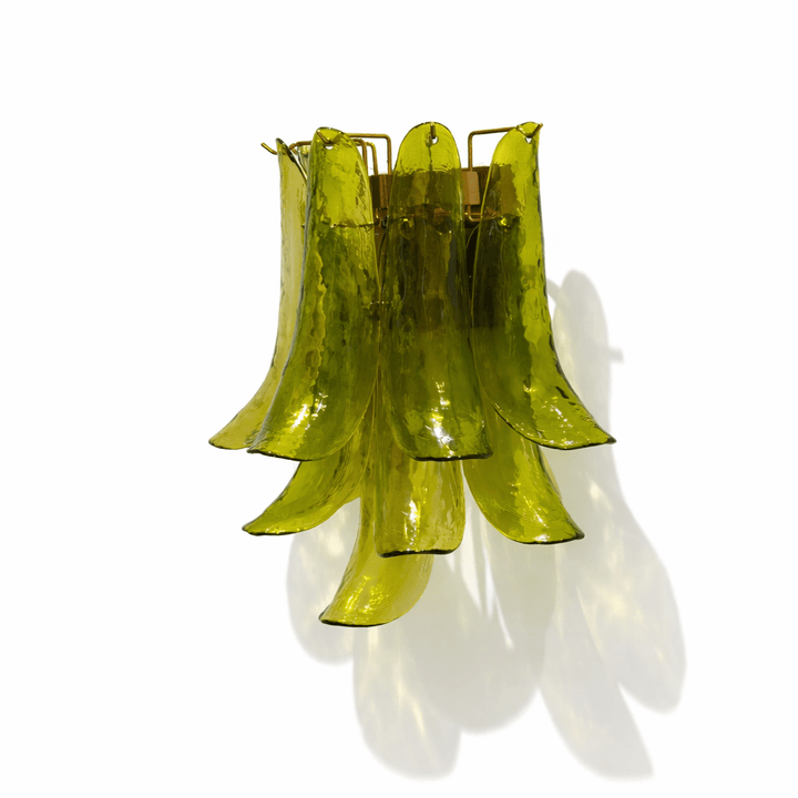 Szklana lampa ścienna Petalo
