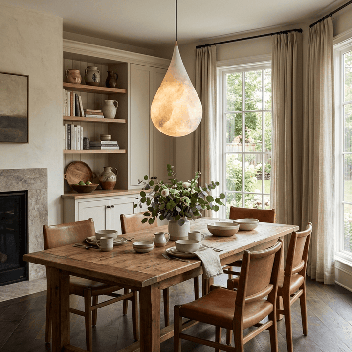 Lampa wisząca Alabaster Raindrop