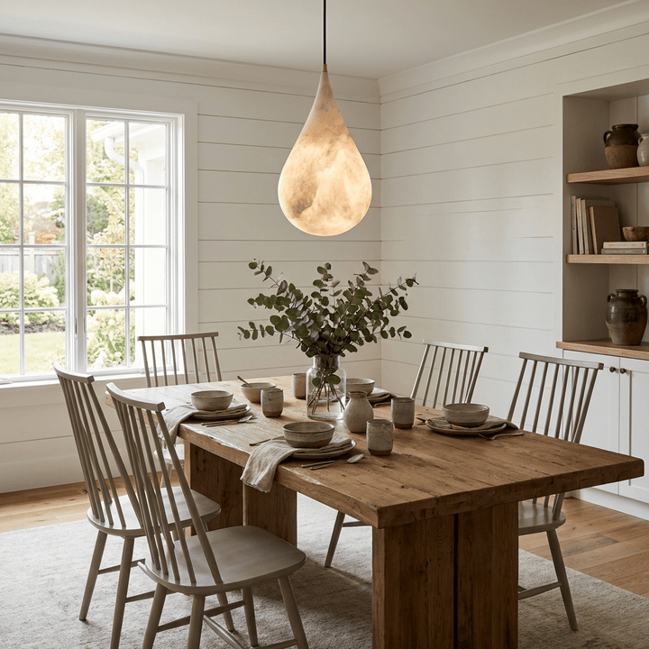 Lampa wisząca Alabaster Raindrop