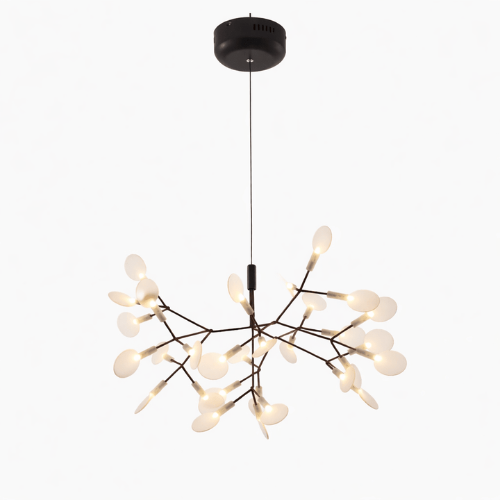 Czarny żyrandol LED Firefly