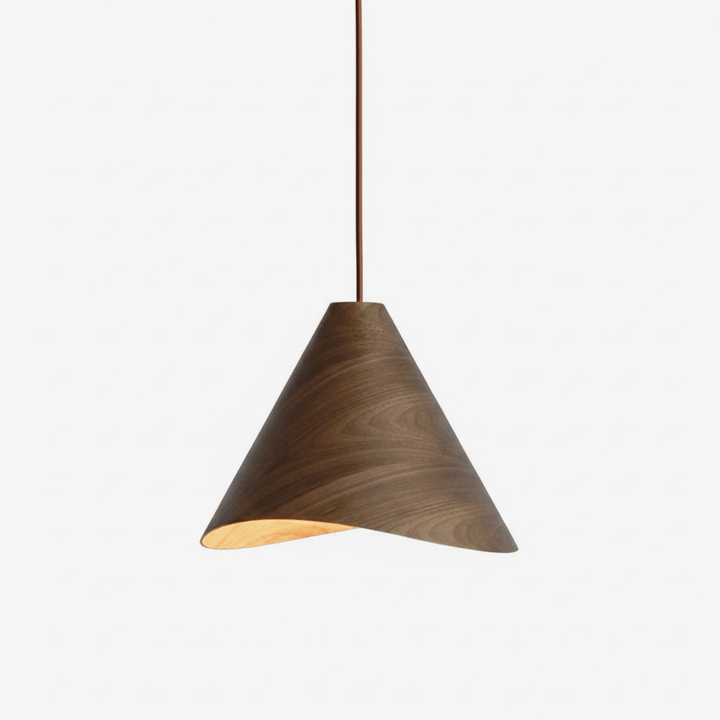 Lampa wisząca Vela z drewna