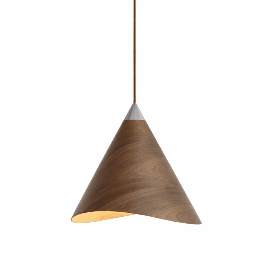 Lampa wisząca Vela z drewna