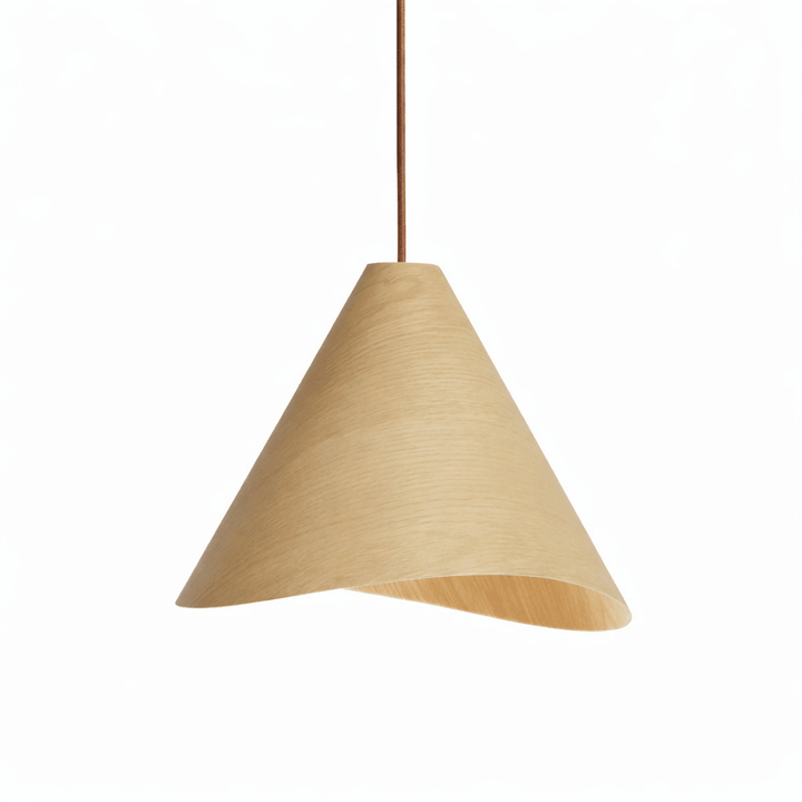 Lampa wisząca Vela z drewna