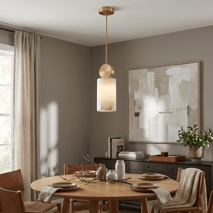 Etruska Lampa Wisząca z Alabastru