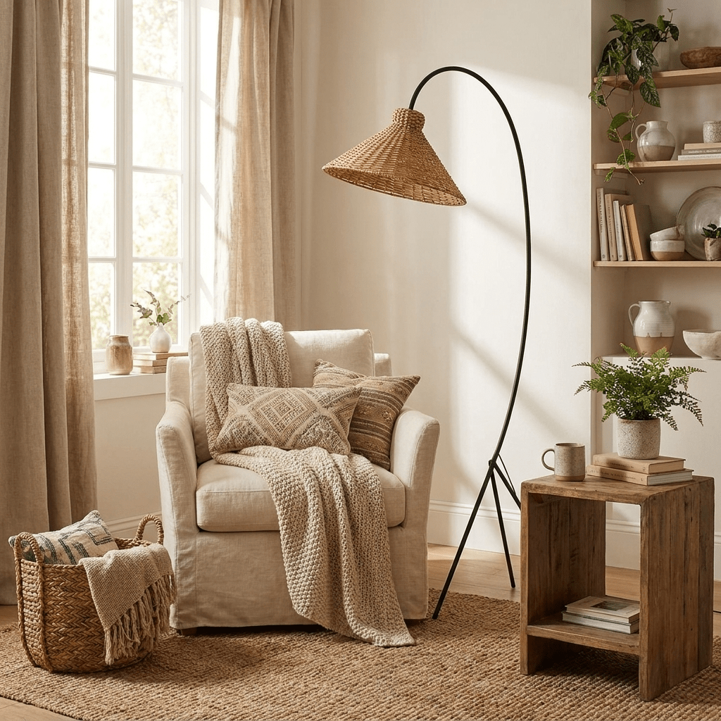 Lampa podłogowa Tana Woven