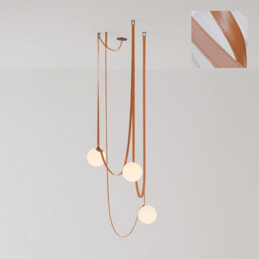 Wielokrotna Lampa Wisząca z Paskami