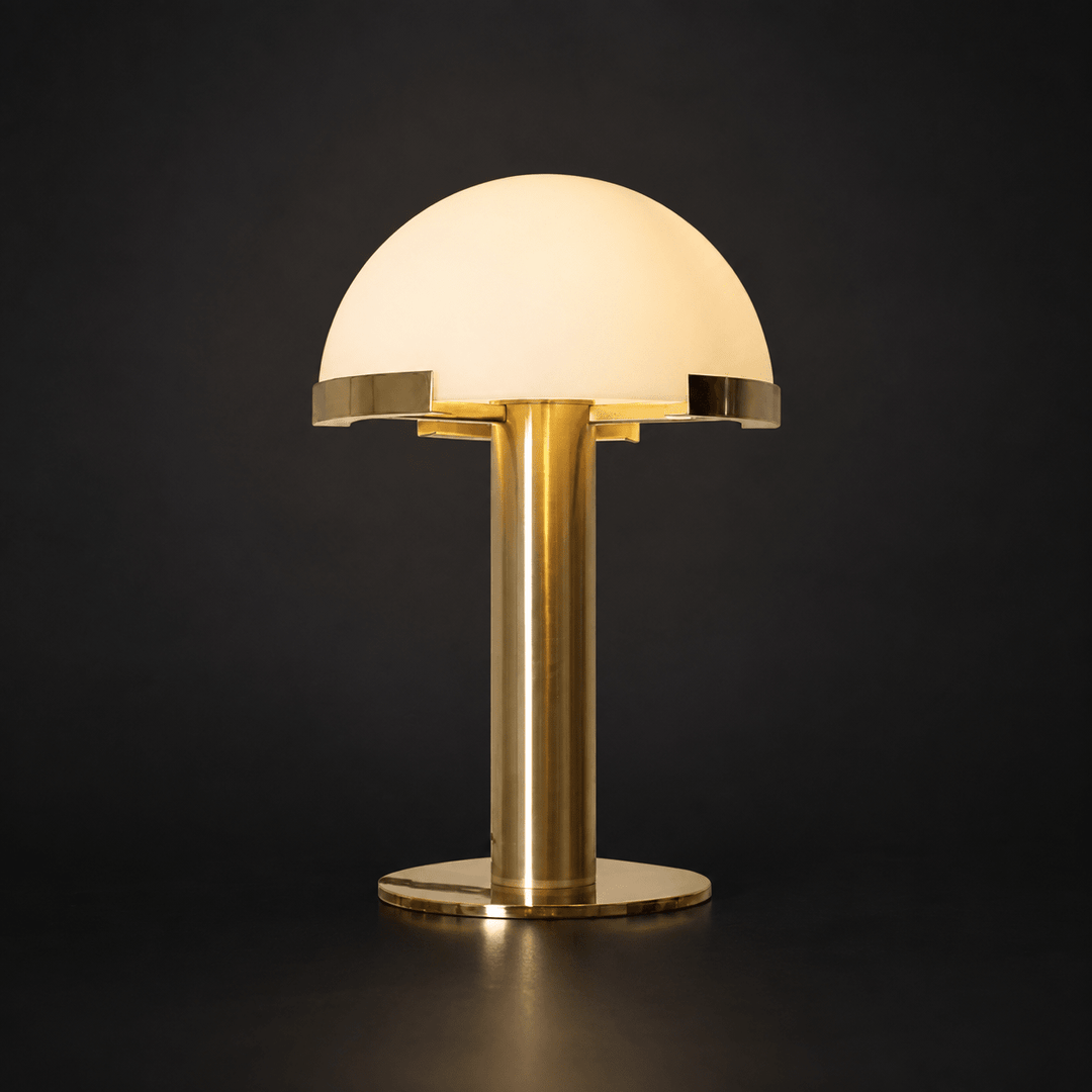 Elegancka Lampa Stołowa Alabastrowa