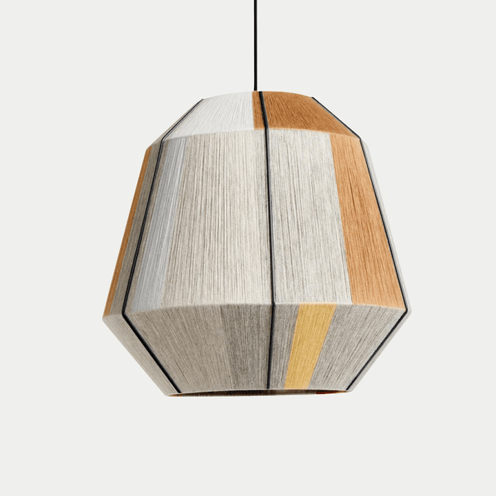 Lampa wisząca z ręcznie nawiniętym kloszem