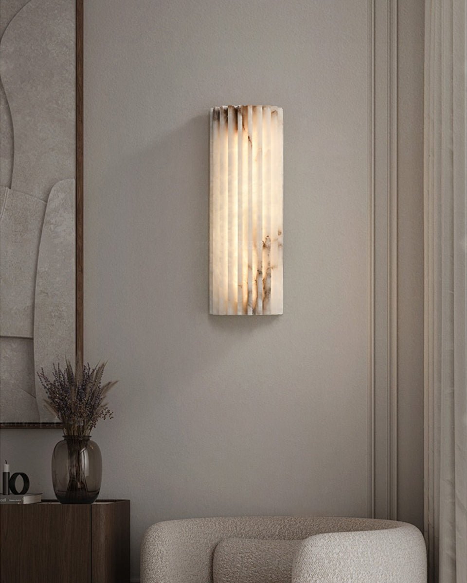 Alvia Alabastrowa Lampa Ścienna