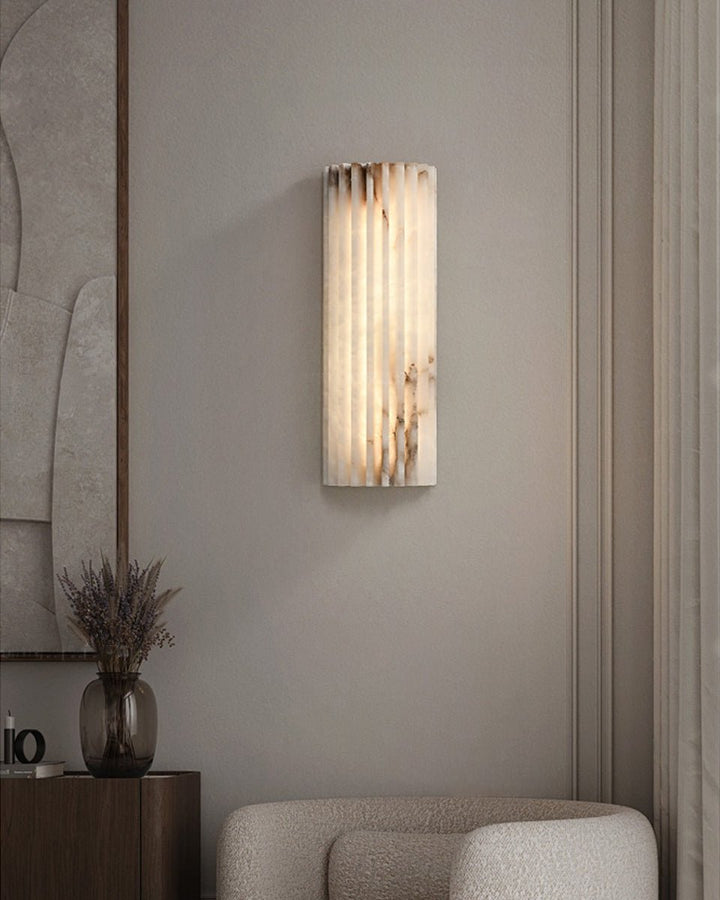 Alvia Alabastrowa Lampa Ścienna