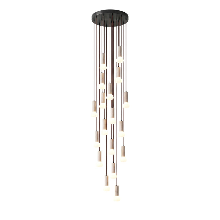 Lampa Wisząca z Travertynu Matchstick