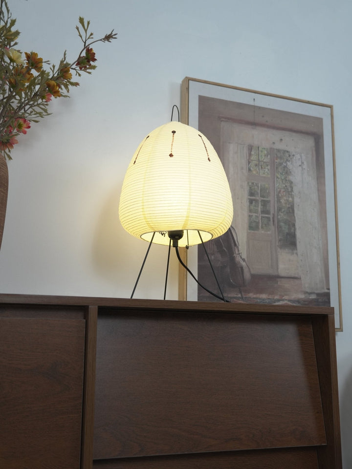 Japońska Lampa Stołowa z Latarenką