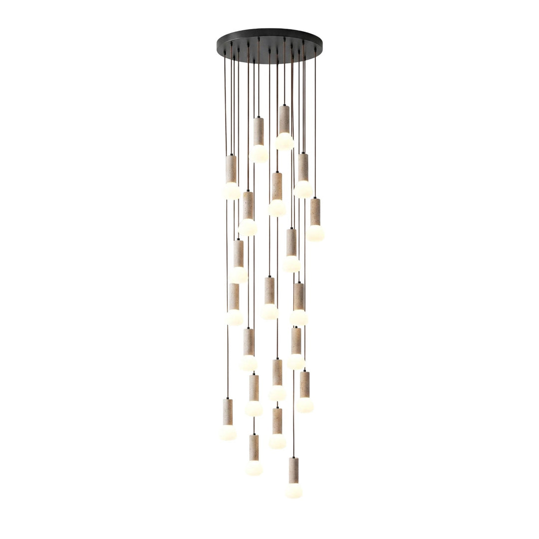 Lampa Wisząca z Travertynu Matchstick