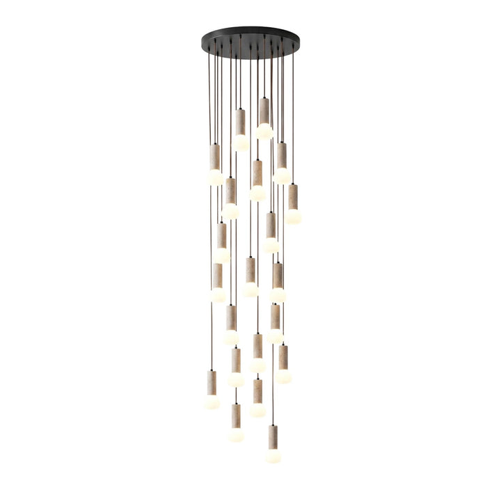 Lampa Wisząca z Travertynu Matchstick