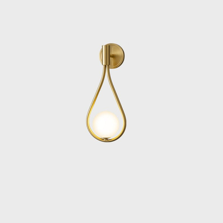 Lampa ścienna z mosiądzu