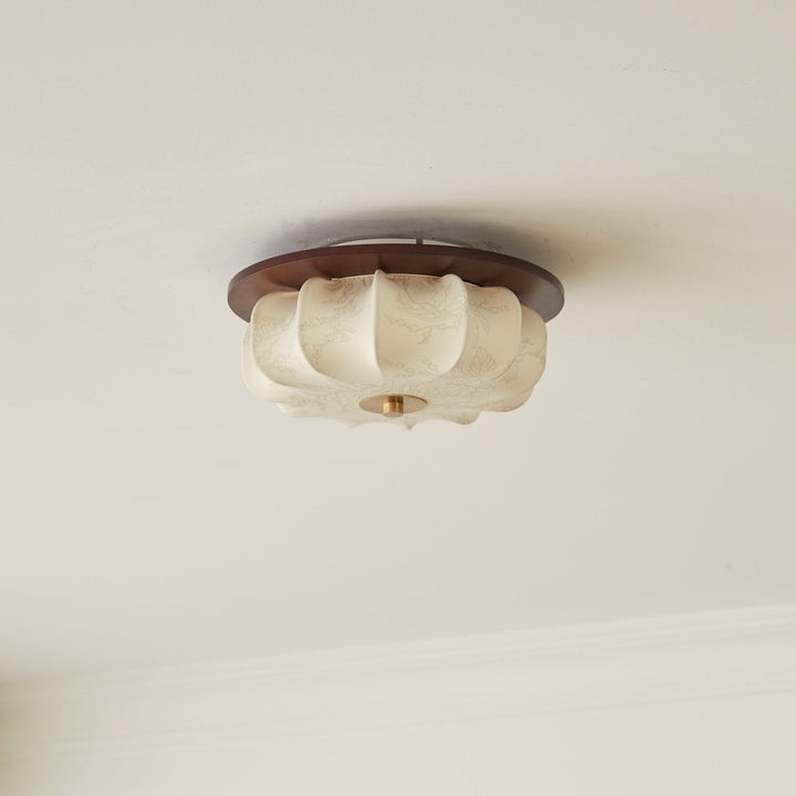 Lampa sufitowa Elowen z tkaniny