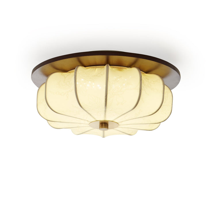Lampa sufitowa Elowen z tkaniny