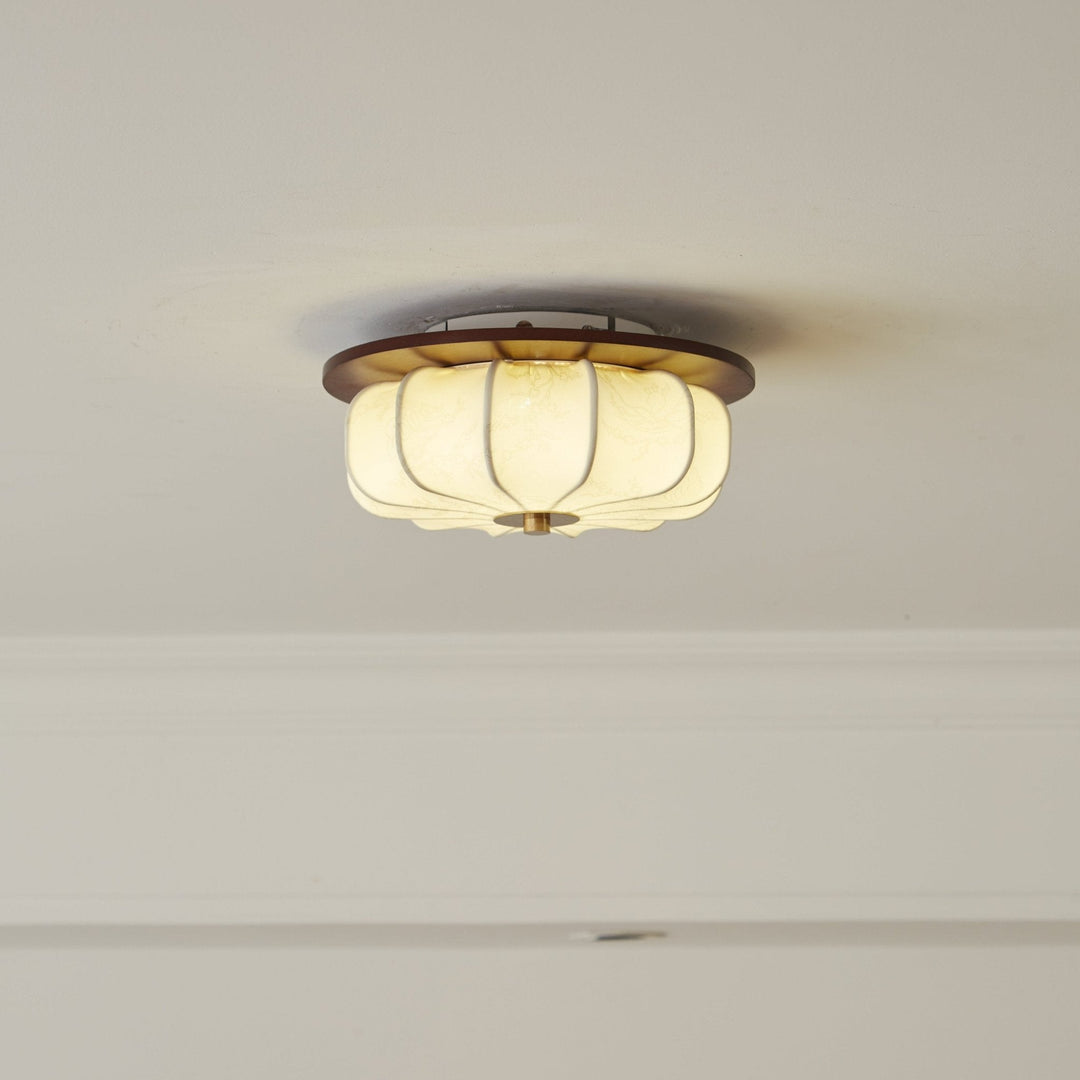 Lampa sufitowa Elowen z tkaniny