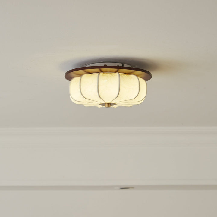 Lampa sufitowa Elowen z tkaniny