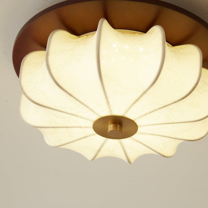 Lampa sufitowa Elowen z tkaniny