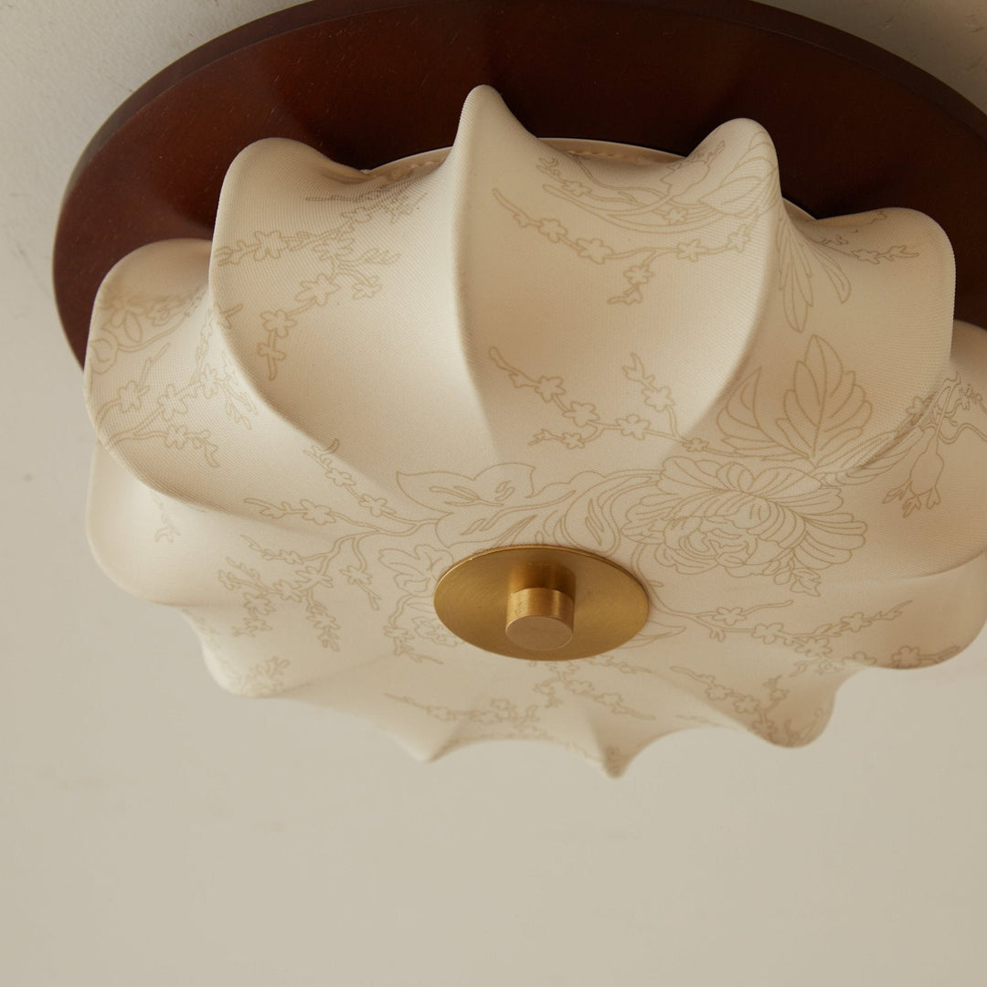 Lampa sufitowa Elowen z tkaniny