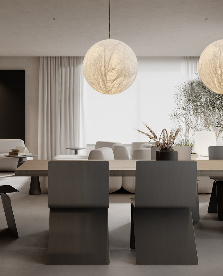 Lampa Wisząca z Jedwabiu Księżycowego