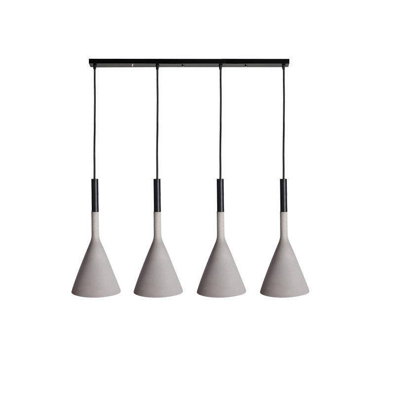 Stożkowa Lampa Wisząca z Betonu