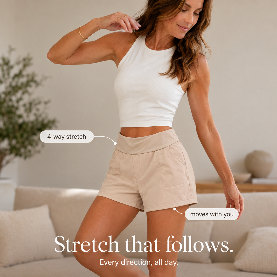 Wearbella – Szorty bermudy z wysokim stanem i kieszeniami
