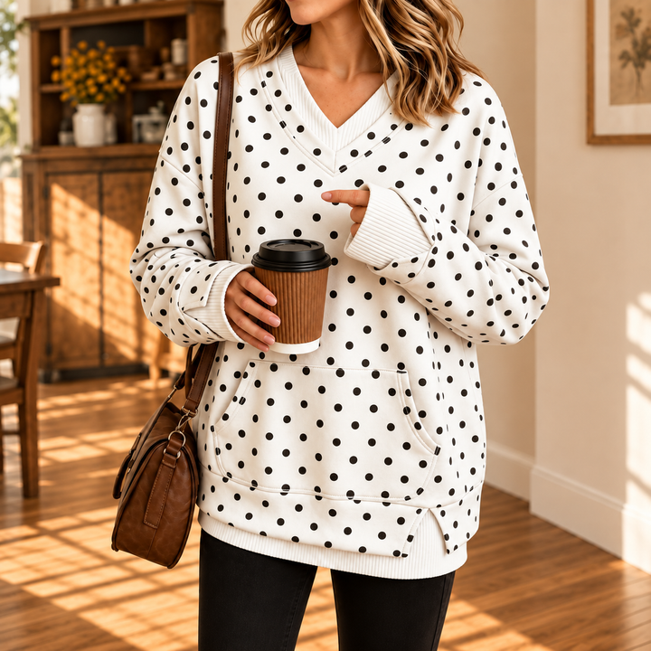 Wearbella – Sweter z kropkami w warstwach