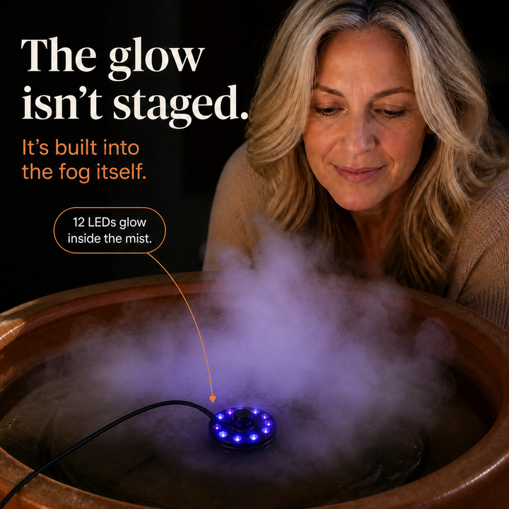 Mistlume – 12-LED Zmieniający Kolor Ultrasoniczny Wytwornik Mgły