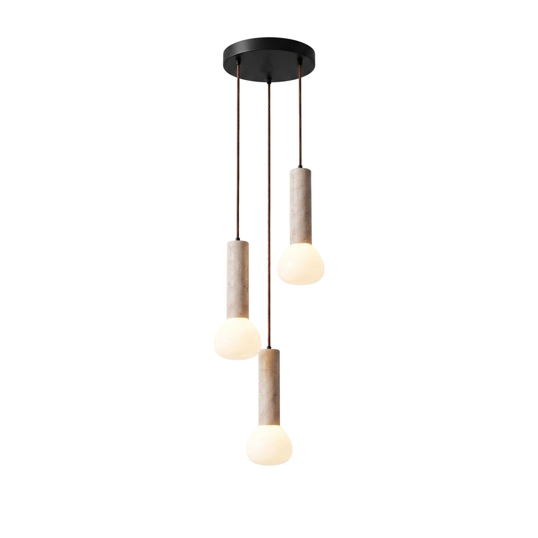 Lampa Wisząca z Travertynu Matchstick